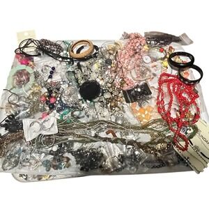 Five Pound Bagged Items All Wearable Mixed Jewelry Reseller Lot- Lot 6 firm $$